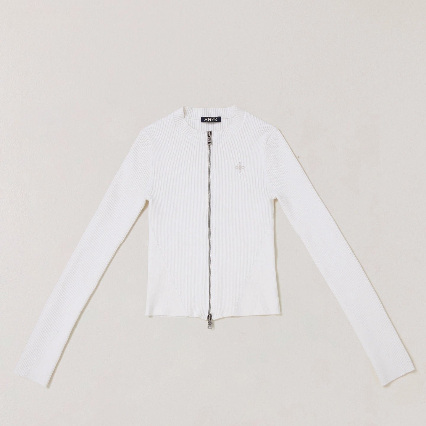 Wild Retro Zipper Knit Cardigan