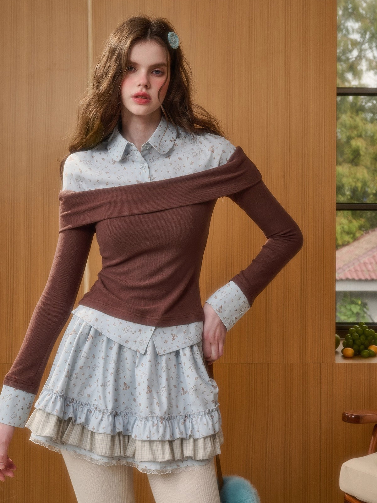 Tundra Bunny Original Printed Two-Piece Set