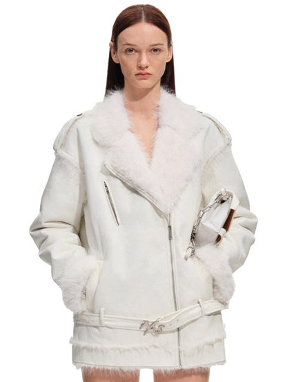 Polar Eco Faux Leather Fur Jacket