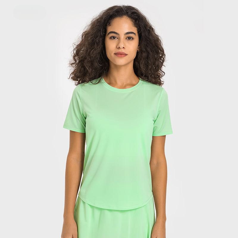 Round-neck Quick-drying Sunscreen Short Sleeve