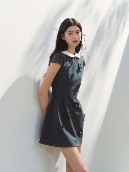 Doll-Collar Puffy Dress