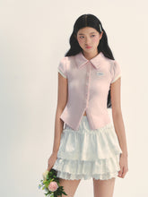 White Lace Trimmed Tiered Skirt - CHINASQUAD