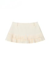 Low-Waist Pleated A - Line Tiered Skirt - CHINASQUAD
