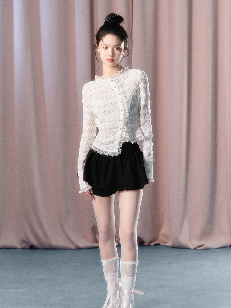 Provence Girl High-Waist A-Line Skort