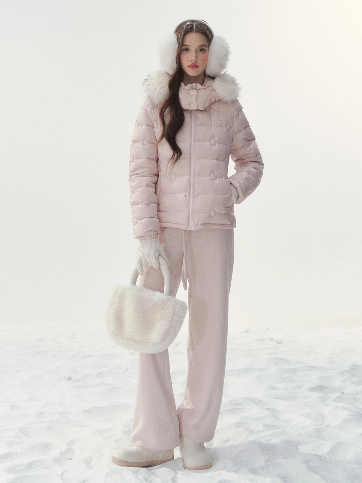 Embossed Sweet Dream Quilted Down Jacket