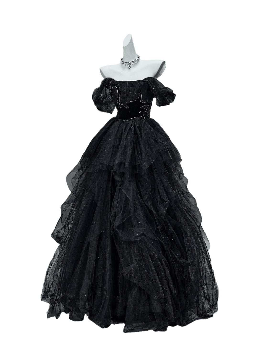 Black Swan Nocturne Tulle Couture Gown