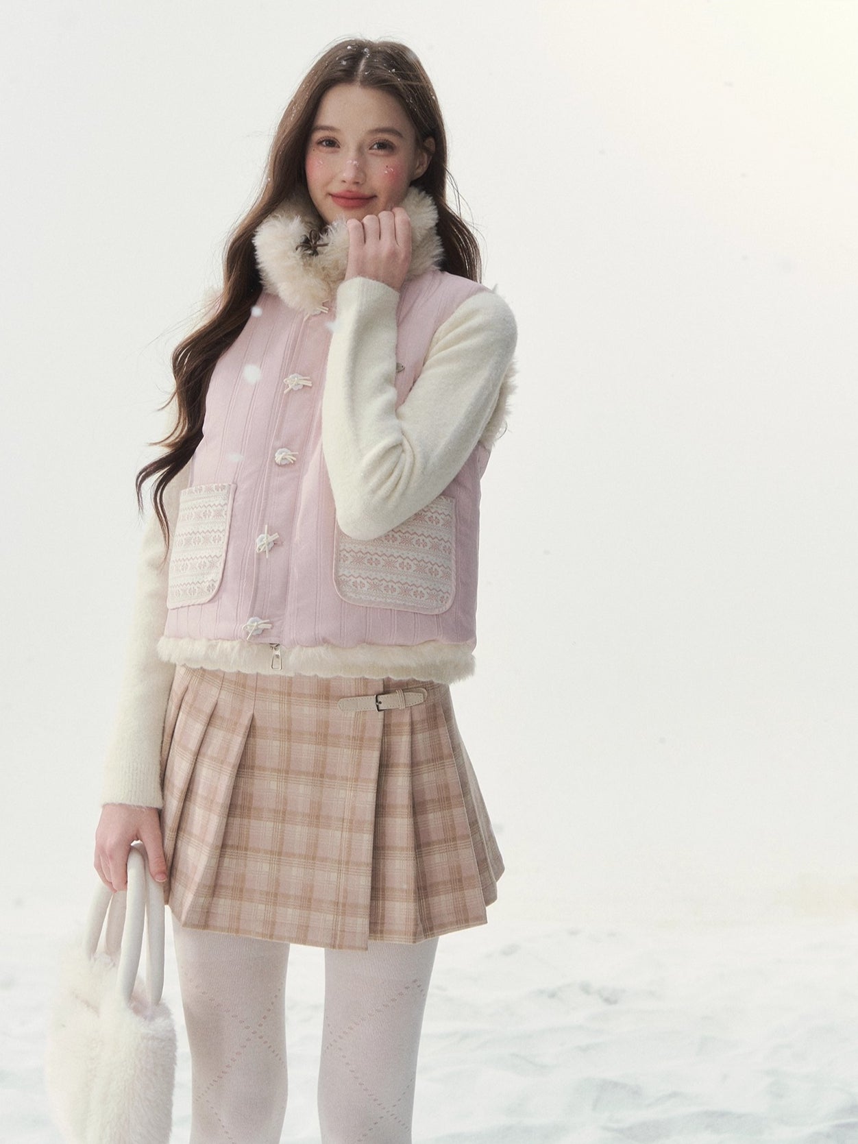 Reversible Vintage Faux-Fur Vest