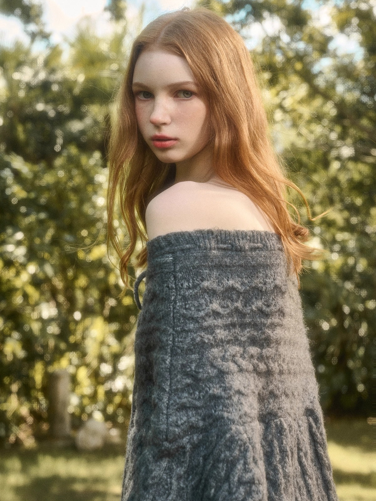 Little Deer Wool Cloud Knit Sweater &amp; Skirt/Shorts Set