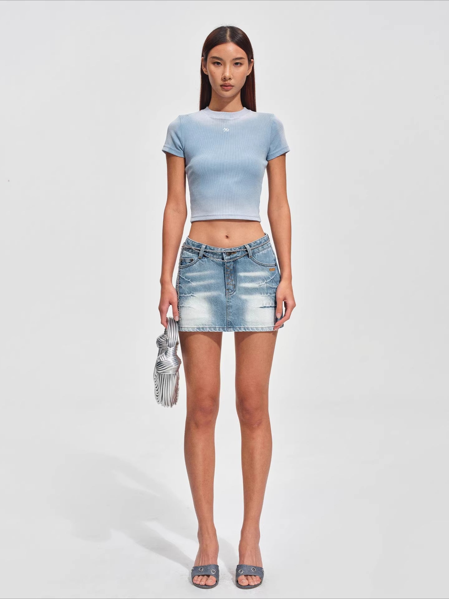 Equestrian Crest Fitted Crop T-Shirt