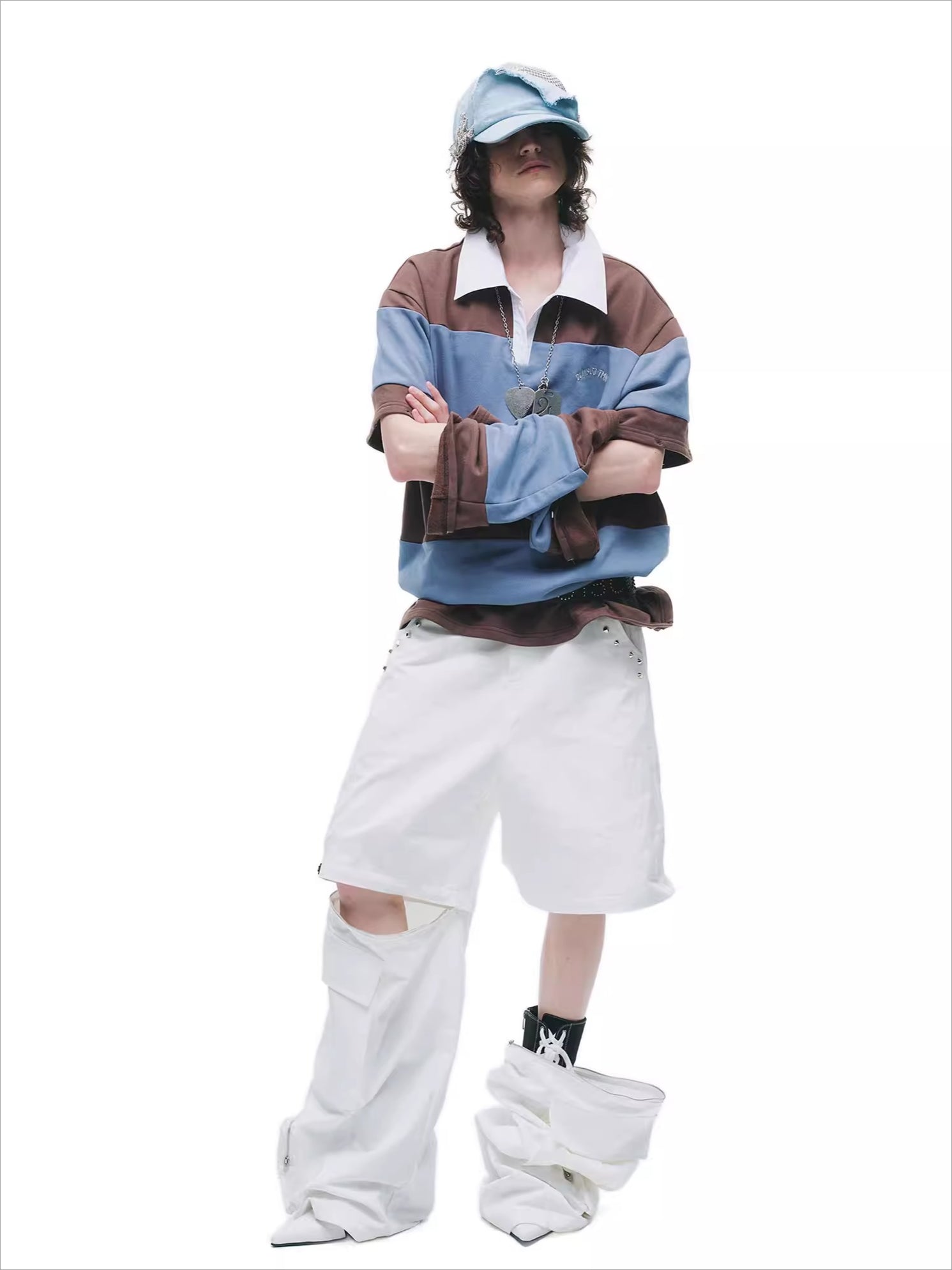 Detachable Patchwork Oversized T-Shirt