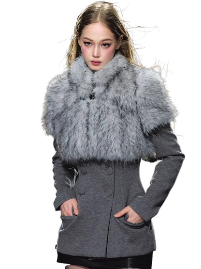 Faux Fur Cropped Jacket