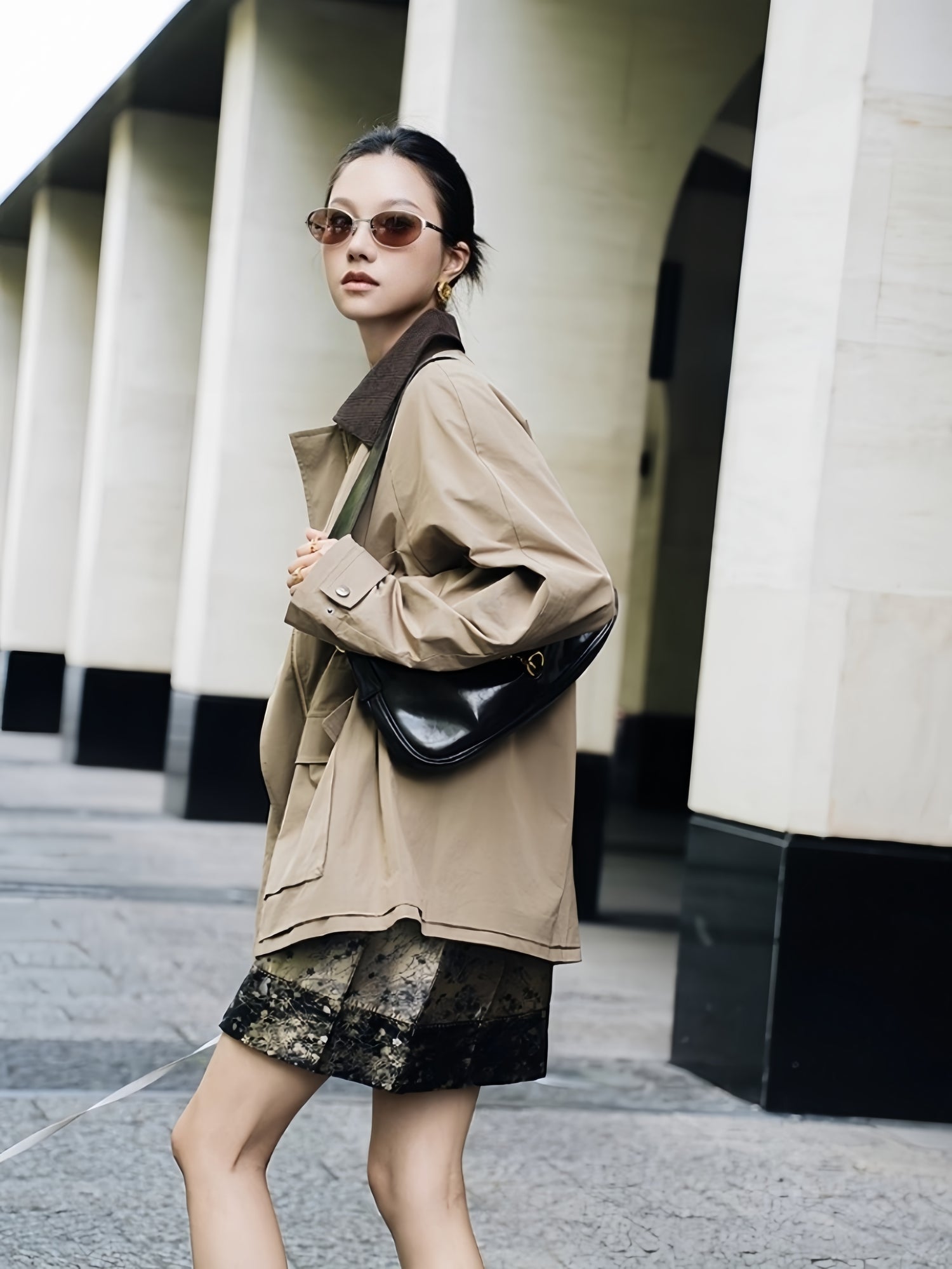 Refined Wool-Blend Short Jacket