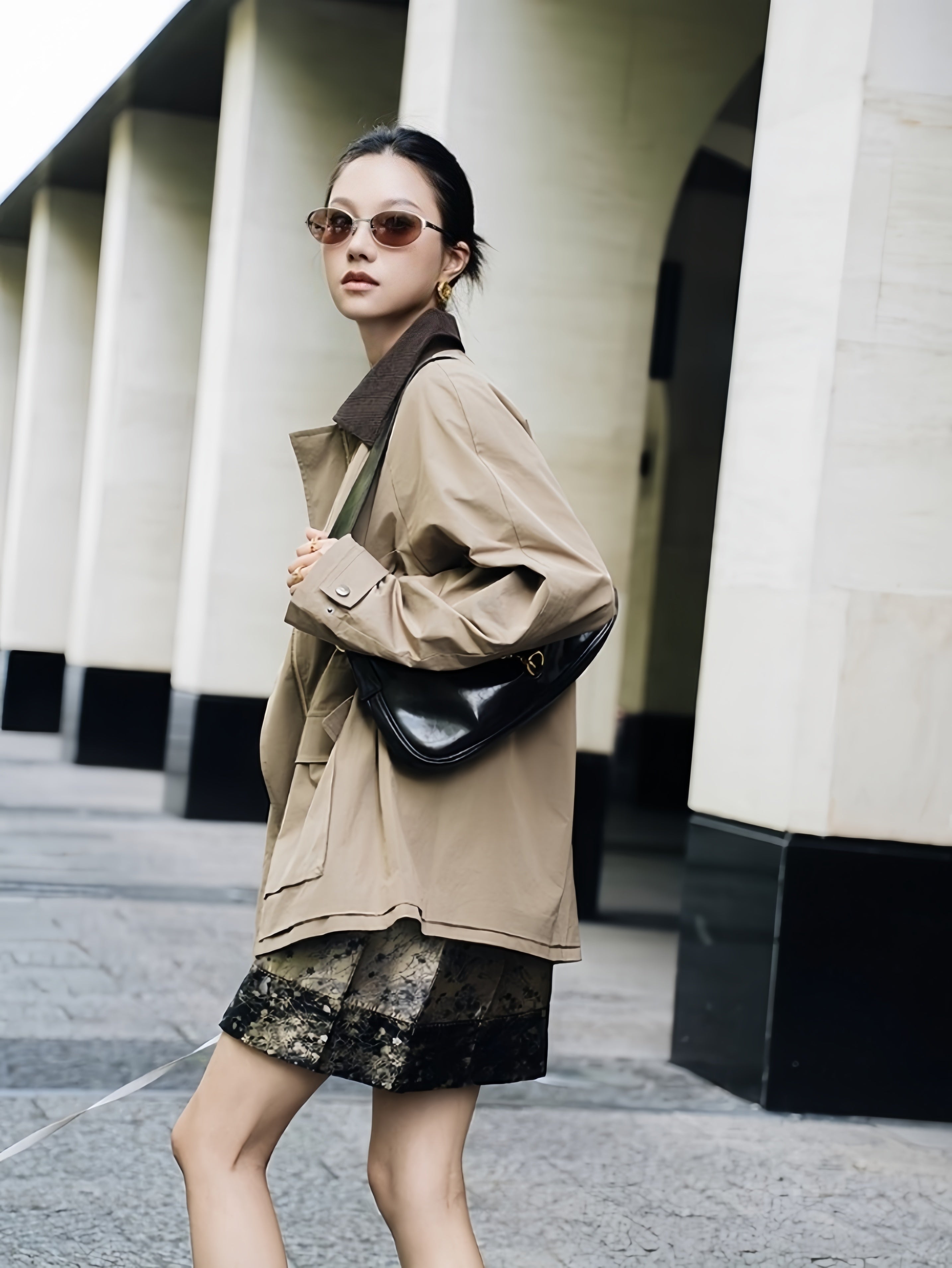 Refined Wool-Blend Short Jacket