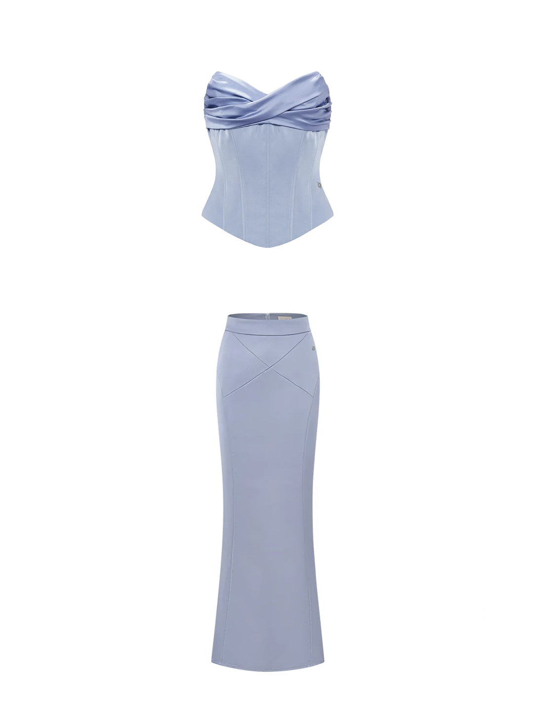 Corset Top &amp; Maxi Skirt Two-Piece Set