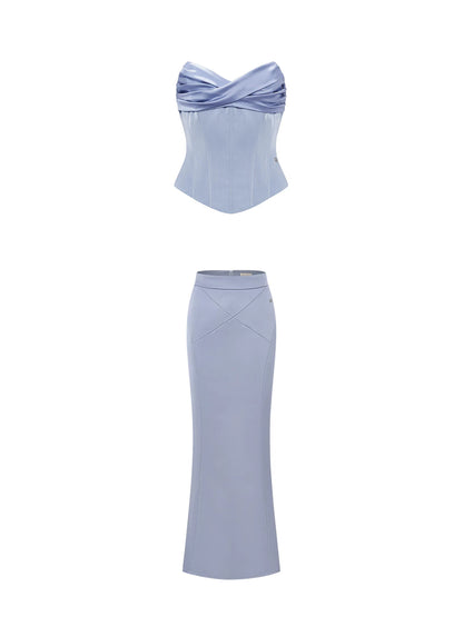 Corset Top &amp; Maxi Skirt Two-Piece Set