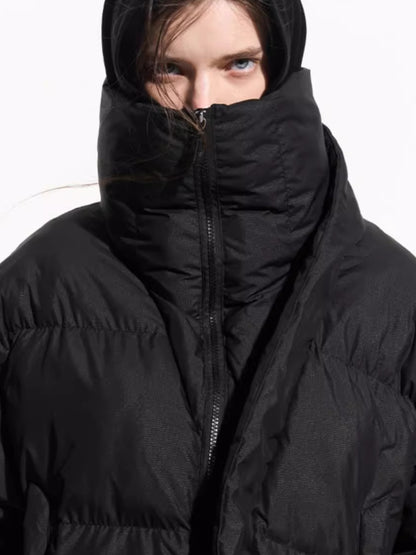 Asymmetric Deconstructed Cotton Padded Jacket