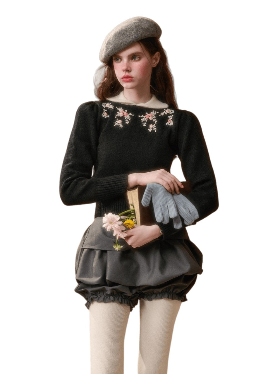 The Gift Hand-Embroidered Wool Sweater