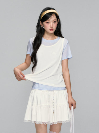 Round-neck Short-sleeve Vest - CHINASQUAD