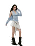 Heavy-duty Knitted Draped Neck Tank Top Set - CHINASQUAD