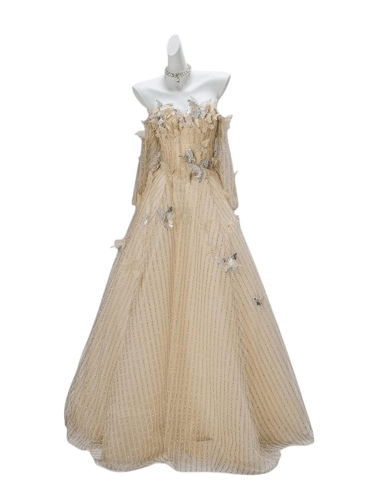 Eternal Butterfly Adorned Couture Gown