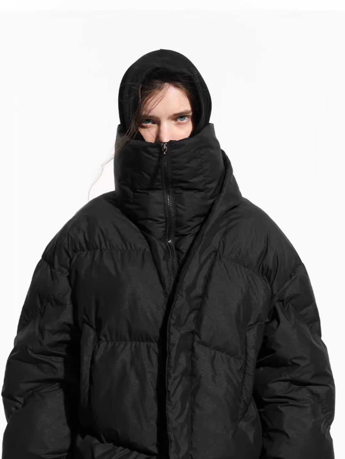 Asymmetric Deconstructed Cotton Padded Jacket
