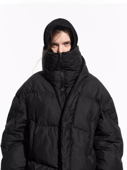 Asymmetric Deconstructed Cotton Padded Jacket