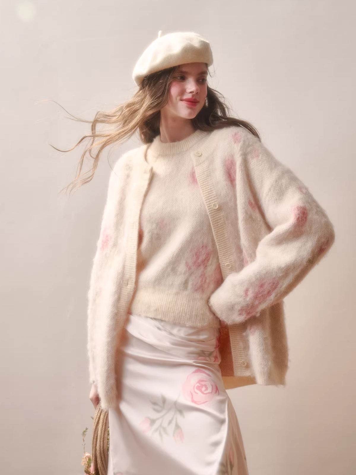 Merino Wool-Blend Knit Jacket