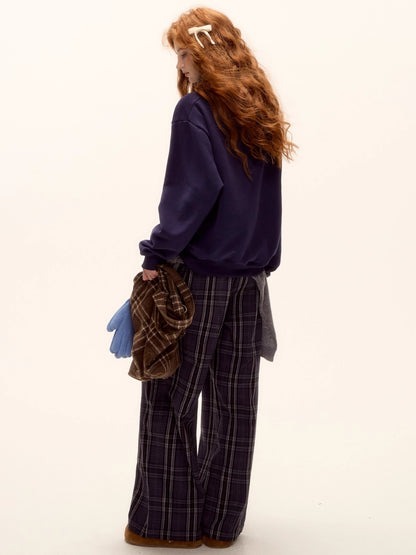 Brushed Fair Isle Knit Hoodie