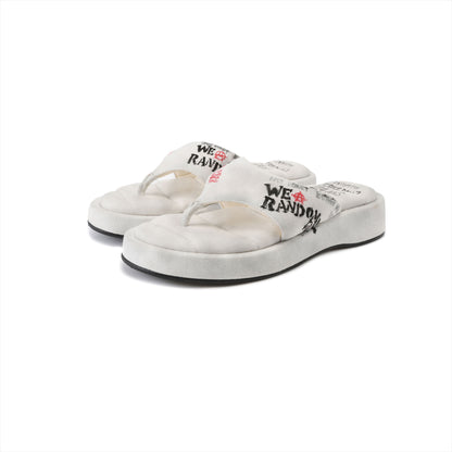 Grunge Hand-Painted Canvas Slippers