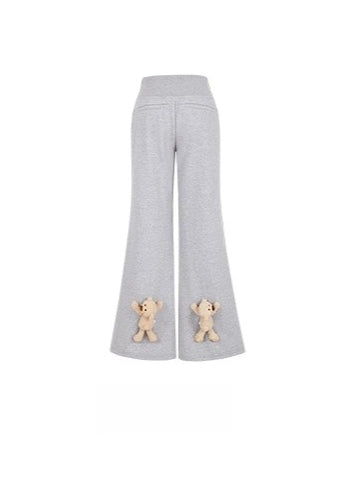 High-Waist Flared Sweatpants