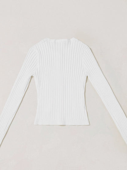 Wild Retro Ribbed Knit Cardigan