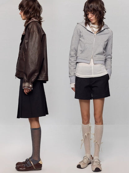 Embroidered Leather Mary Jane Ballet Flats