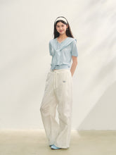 Hollow Embroidery Tie-up Casual Pants - CHINASQUAD