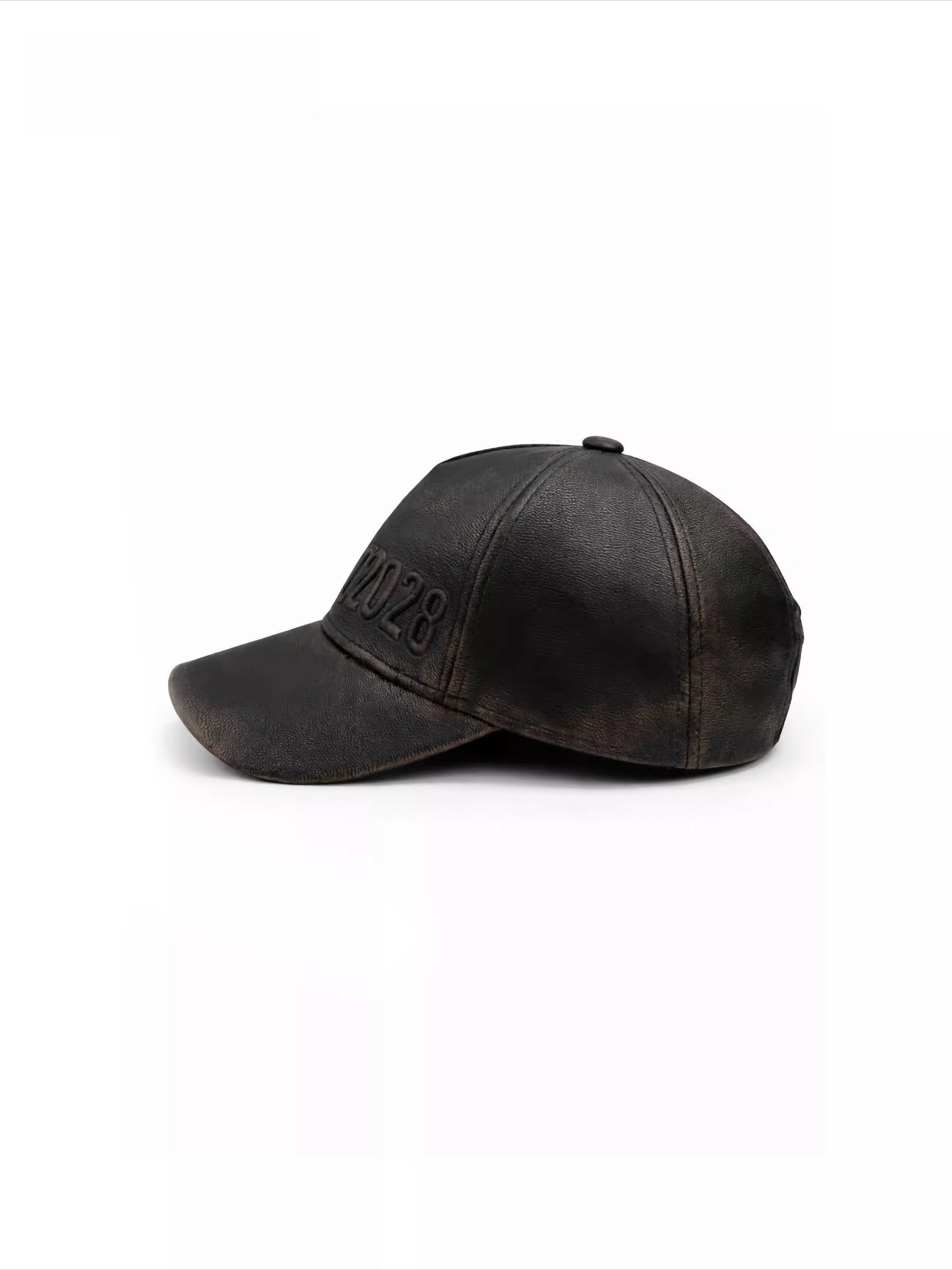 Hand-Dyed Punk Leather Cap