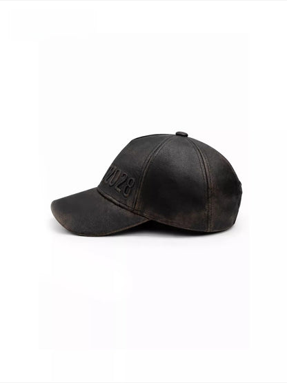 Hand-Dyed Punk Leather Cap