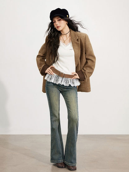 Vintage Wool-Blend Blazer