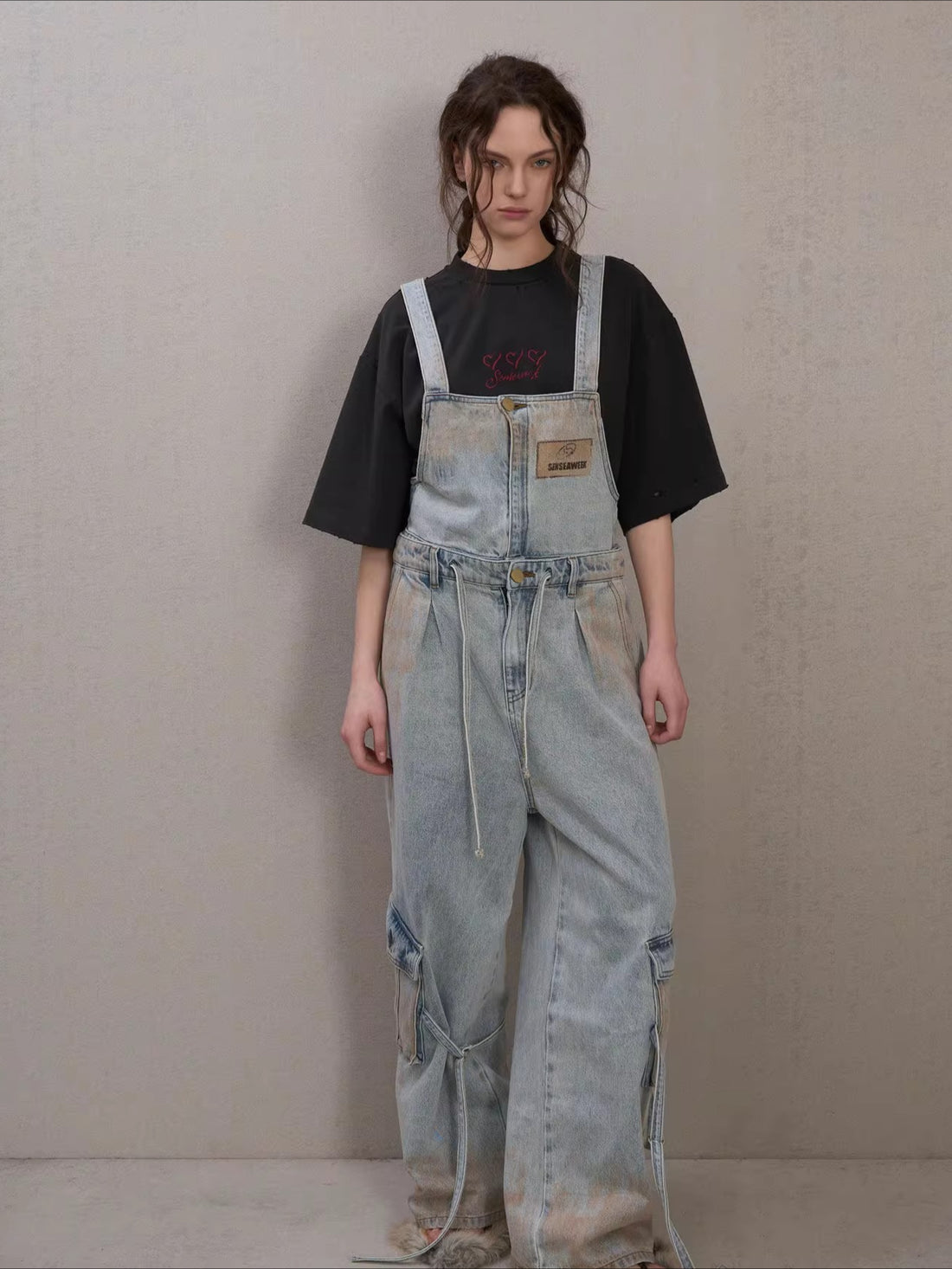Spray-Wash Utility Pocket Relaxed Overalls