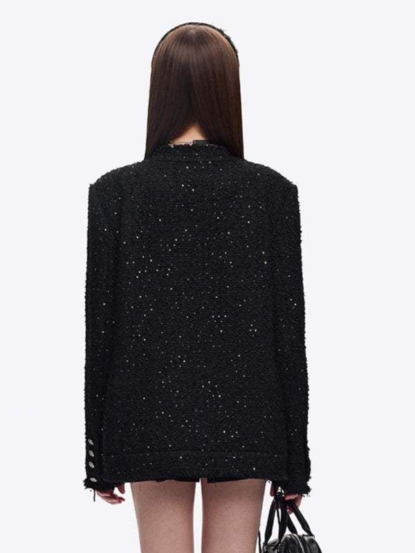 Badge Tweed Jacket – CHINASQUAD