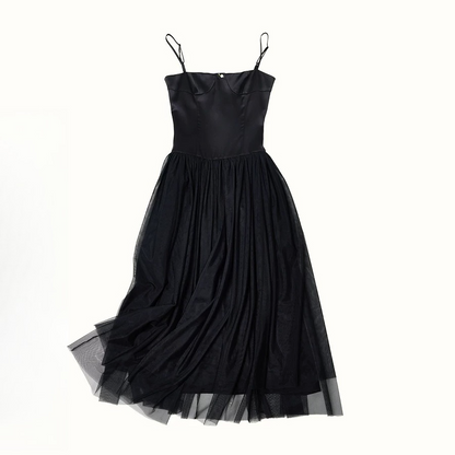 French Ballet Tulle Cami Maxi Dress