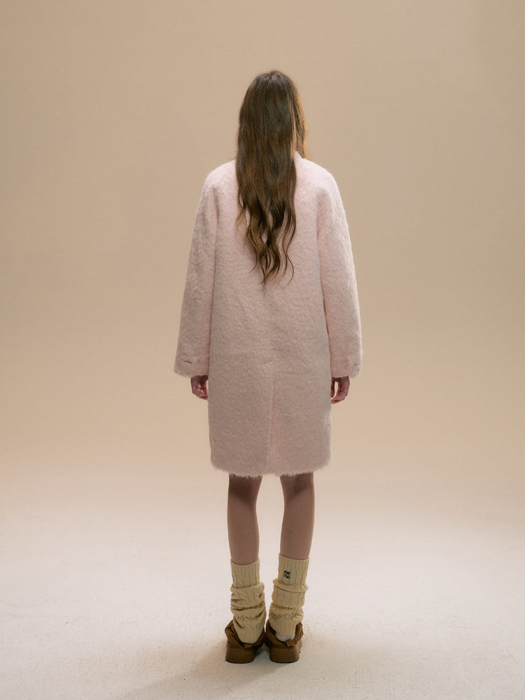 Baby Pink Woolen Coat