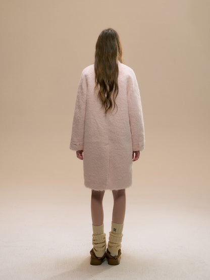 Baby Pink Woolen Coat