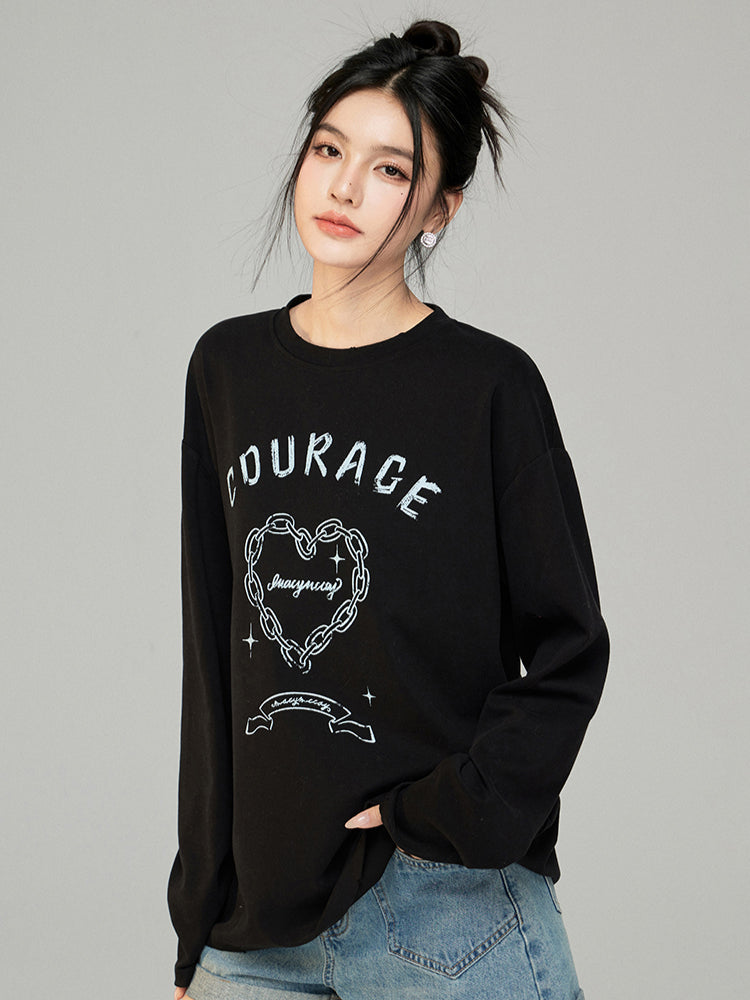 Chain Letter Long Sleeve T-shirt