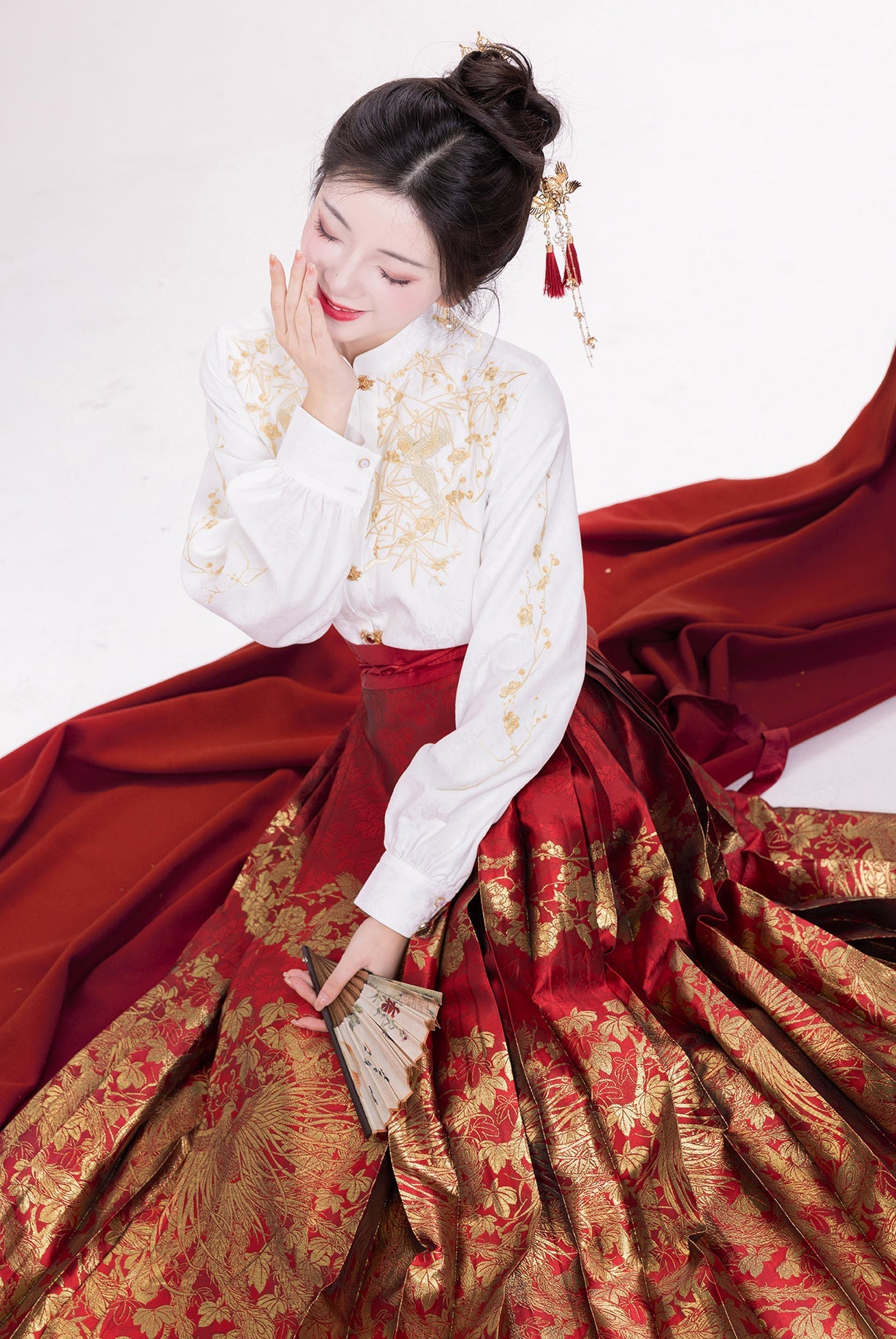 &quot;梧凤之鸣&quot;Ming-Dynasty Hanfu Set - CHINASQUAD