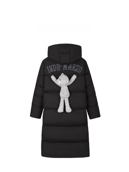 Long Hooded Down Parka Coat