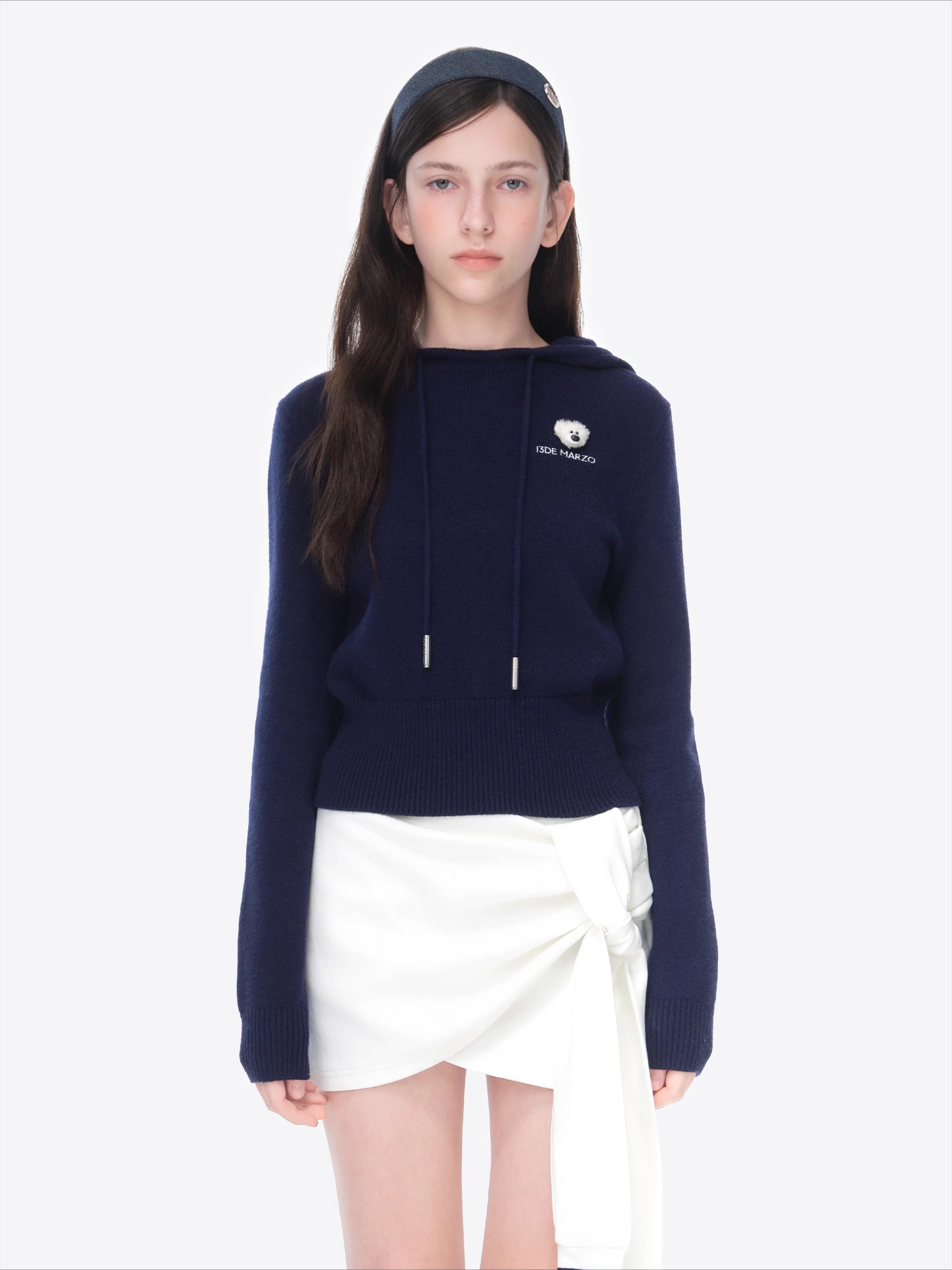 Fitted Cropped Knit Sweater