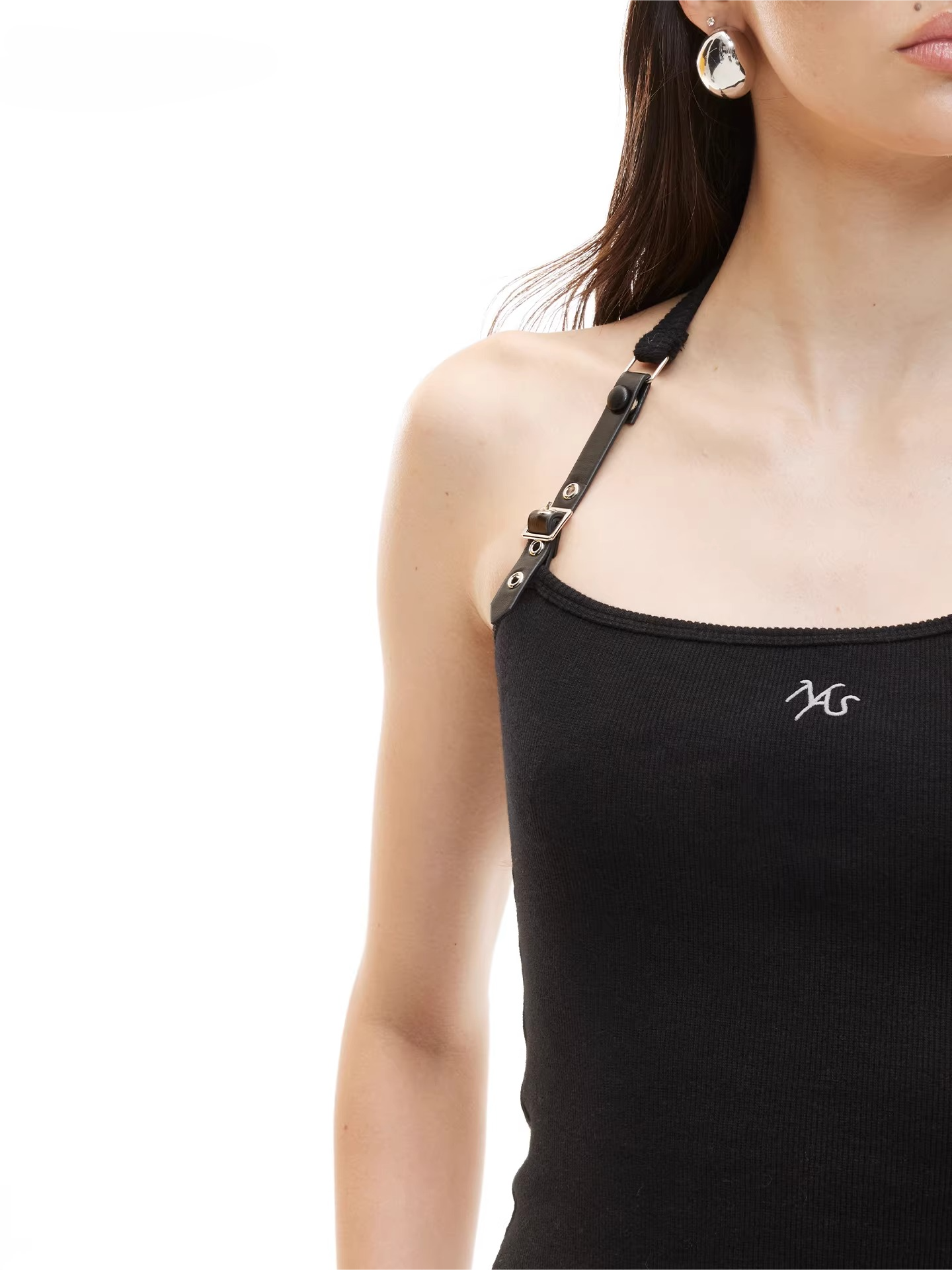 Equestrian Asymmetric Strap Fitted Top