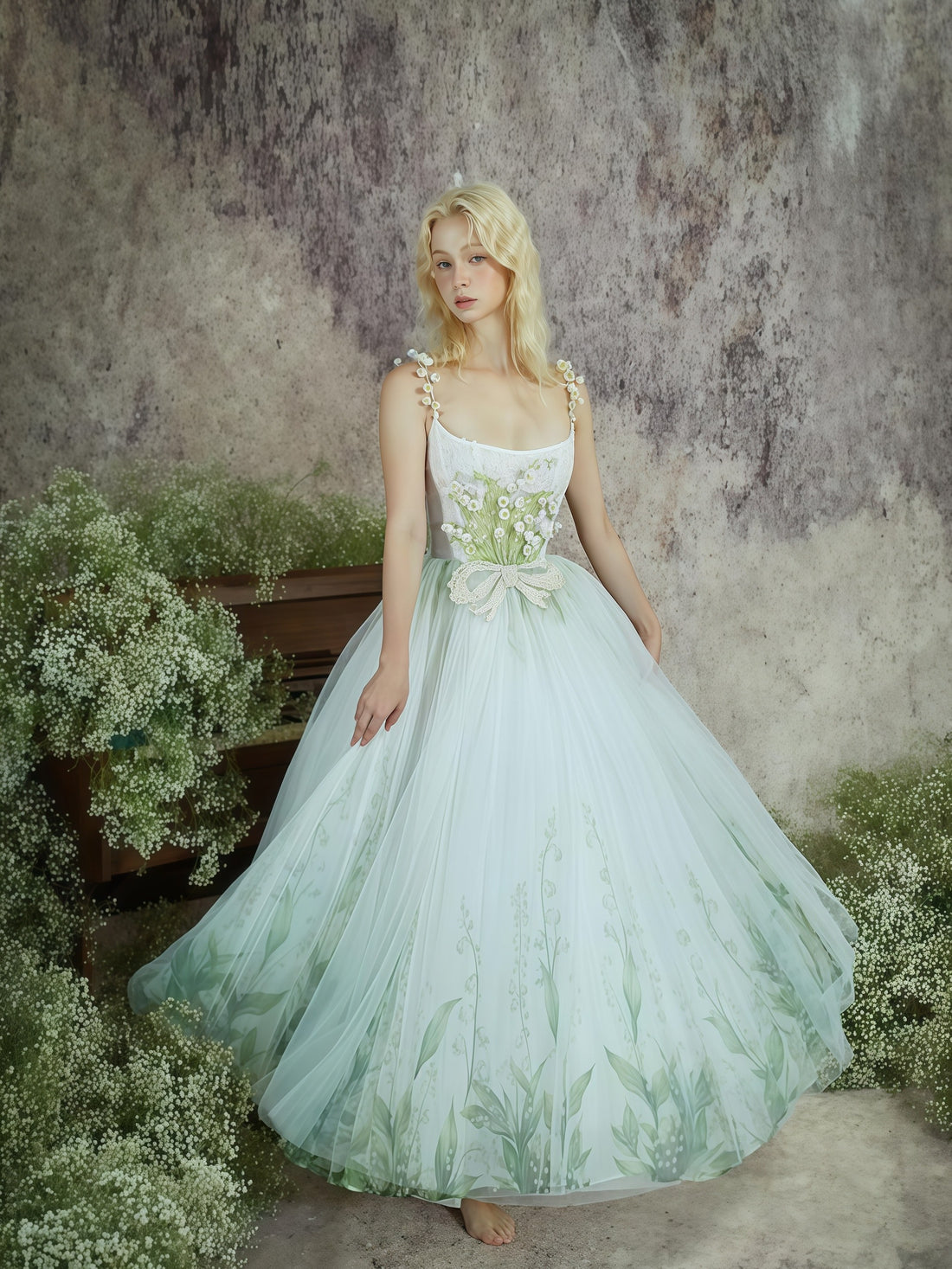 Lucky Lily Embellished Tulle Ball Gown