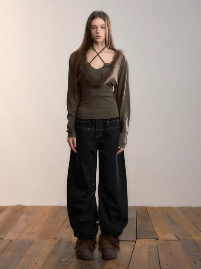 Original Vintage Straight-Leg Denim Pants