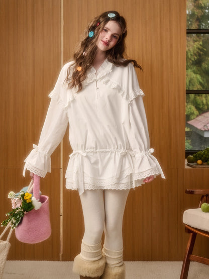 Soft Cloud Organic Cotton Embroidered Dress