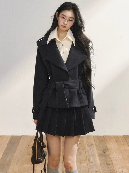 Vintage-Inspired Quilted Blazer &amp; Skirt Set